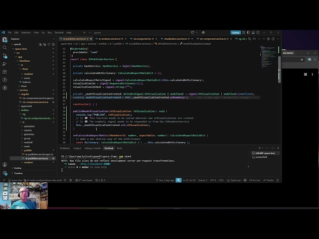 ThreeJS and Angular Space And Time Application - Video 610: Max/Configured Part 38