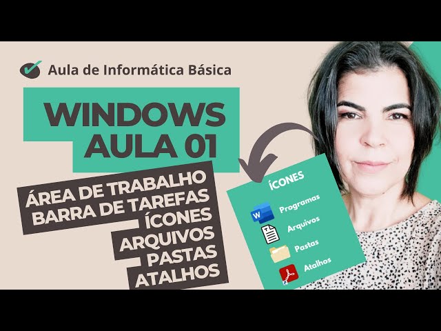 Windows Course - Lesson 1 - Desktop, Taskbar, Icon, File, Folder, Shortcut