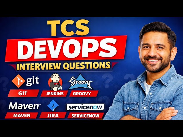 TCS DevOps Interview Questions and Answers | Git Jenkins | Real Time Q&A