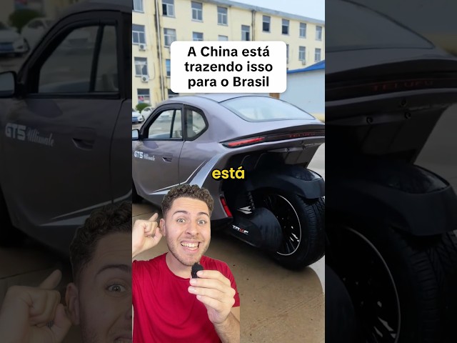 China has revolutionized again and is bringing an insane tricycle to Brazil 🇧🇷