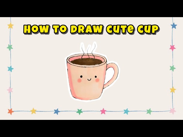 How to Draw a Cute Pink Cup – Colorful Drawing Masterclass