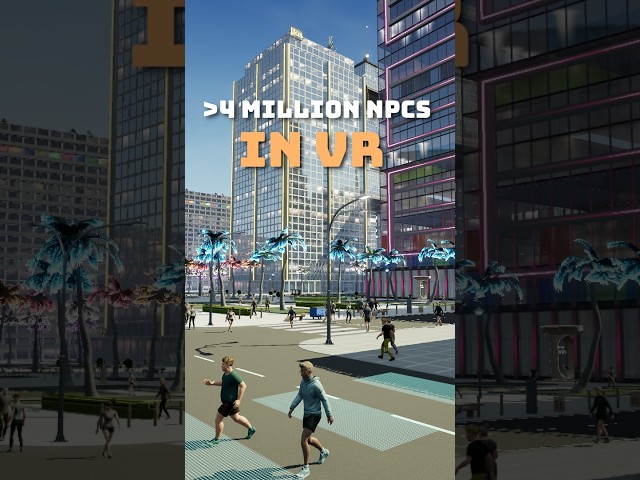 The increased population certainly changes the feel of my city in VR! #indiegame