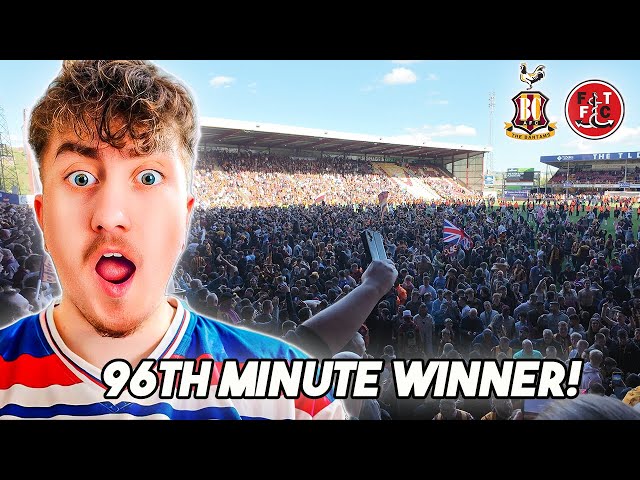 96th MINUTE WINNER SECURES PROMOTION FOR BRADFORD CITY