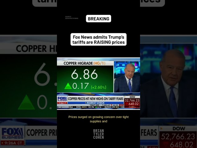 Fox News admits Trump’s tariffs are RAISING prices