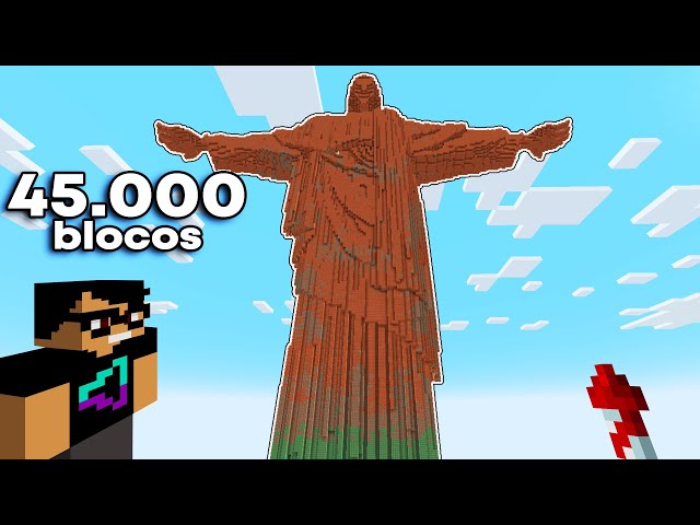 I BUILT CHRIST THE REDEEMER IN MINECRAFT WITH 45,000 BLOCKS