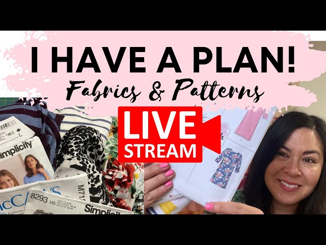 ME MADE SEWING PLANS LIVE! CHAT WITH SEWING FRIENDS, LOTS OF PATTERNS, FABRICS AND INSPIRATION