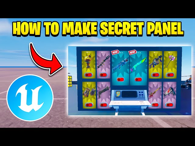 HOW TO MAKE SECRET WEAPON WALL IN UEFN