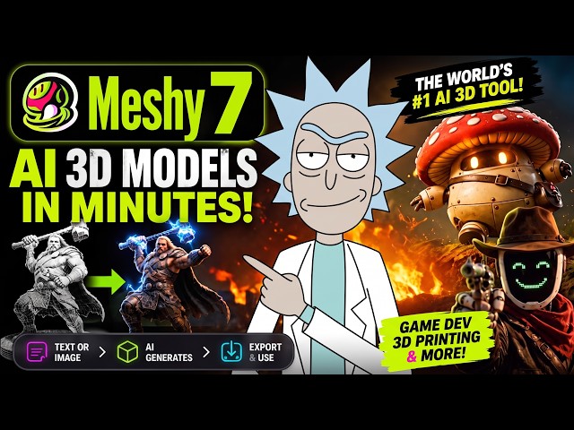What's the Best AI 3D Model & Texturing Tool? Testing Meshy 7
