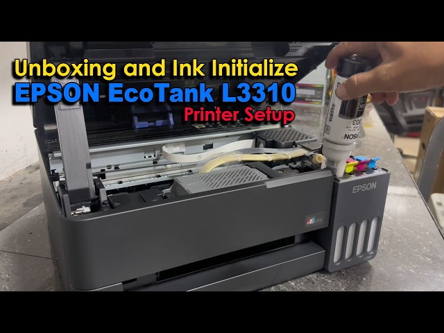 Unboxing and Initialize EPSON EcoTank L3310 Printer.