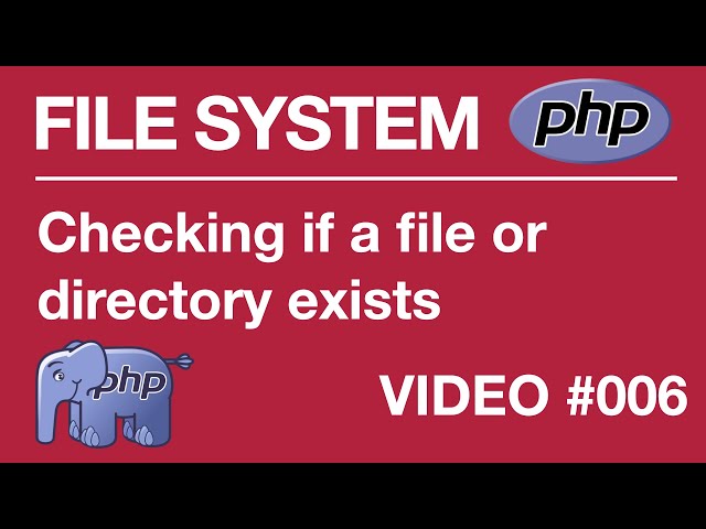 PHP | FILE SYSTEM | BEGINNER | File / Directory Exists  #006 // Tips from a Self Taught Developer