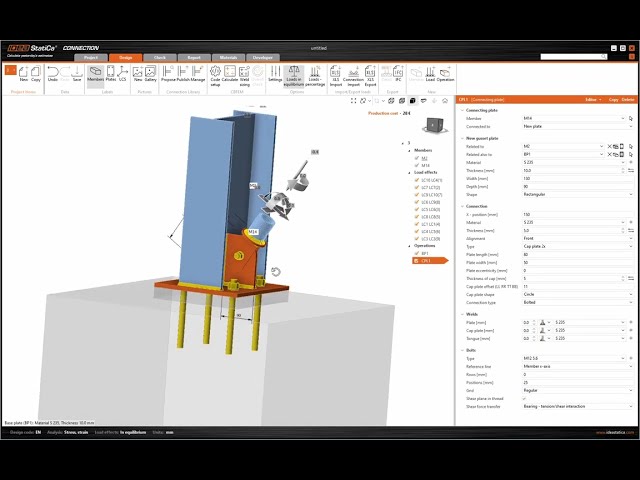 RFEM and RSTAB to IDEA StatiCa steel workflow