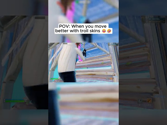 POV When you move better with troll skins 😂🤣