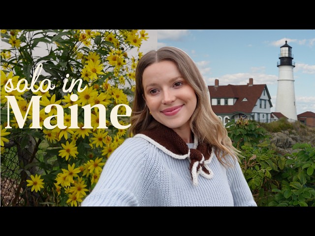 VLOG: solo trip to maine in the most perfect weather 🫐⛵️ (I FEEL ALIVE!)
