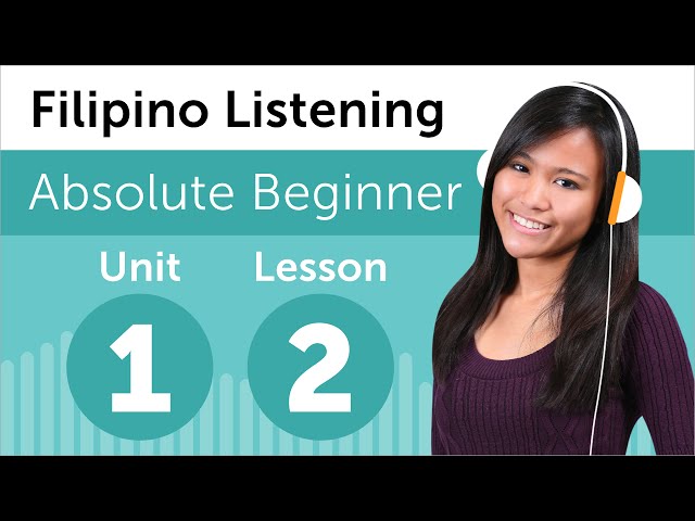 Filipino Listening Practice - At a Filipino Restaurant