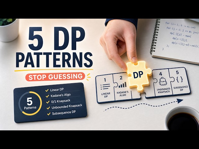 5 DP Patterns Every Programmer Needs: Linear, Kadane, Knapsack, Subsequence
