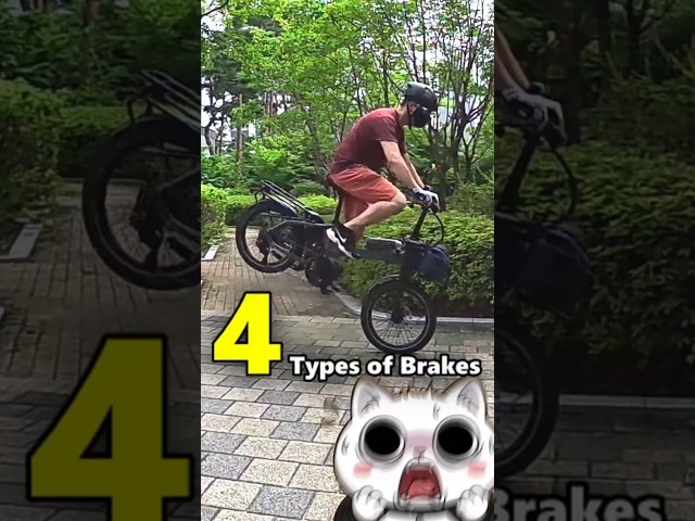 4 Types of Braking 🤔 #bike #ebike #roadbike #mountianbike #bicycle