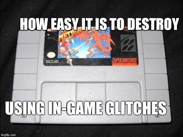(DON'T TRY THIS!) how easy it is to destroy a Super Metroid cartridge using glitches