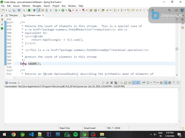 Get count of array through Stream API in Java 8