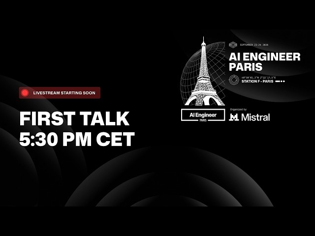 AI Engineer Paris 2026 - Day 1 - Sept 23