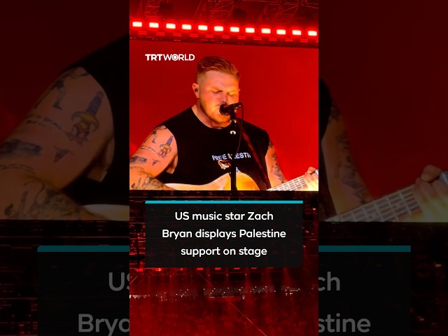 Zach Bryan wears "Free Palestine" T-shirt at Massachusetts concert