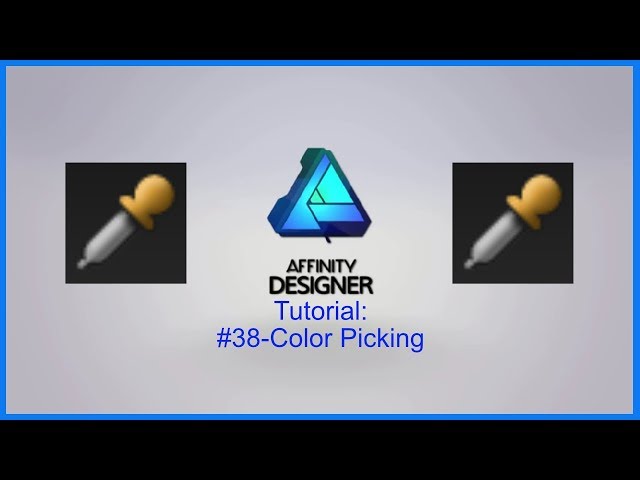 Affinity Designer Tutorial #38-Color Picking