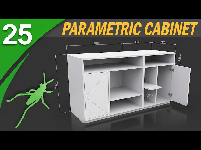 Parametric Cabinet Design in Grasshopper | Rhino Tutorial