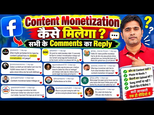 How to Get Content Monetization on Facebook | How to Monetize Facebook | Q & A