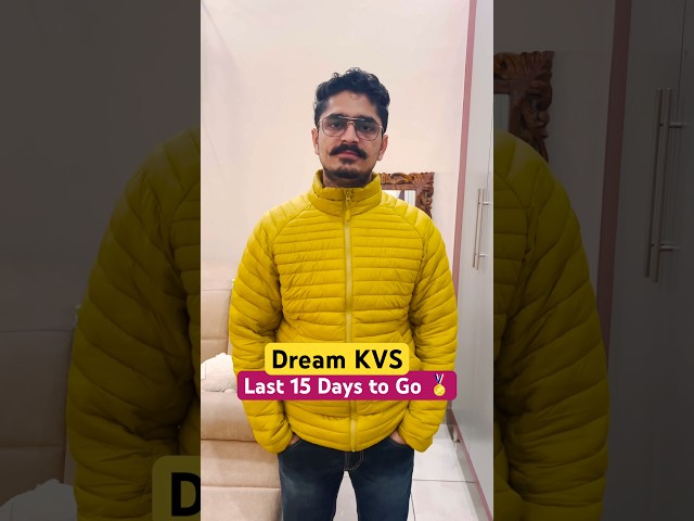KVS Last 15 Days Strategy @AshwaniSheoran