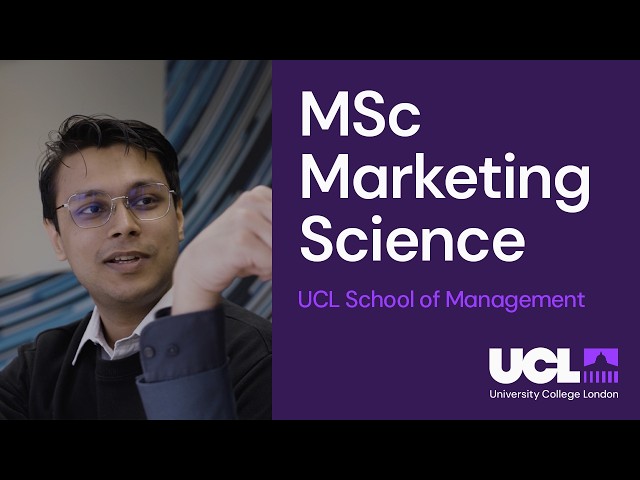 MSc Marketing Science | UCL School of Management