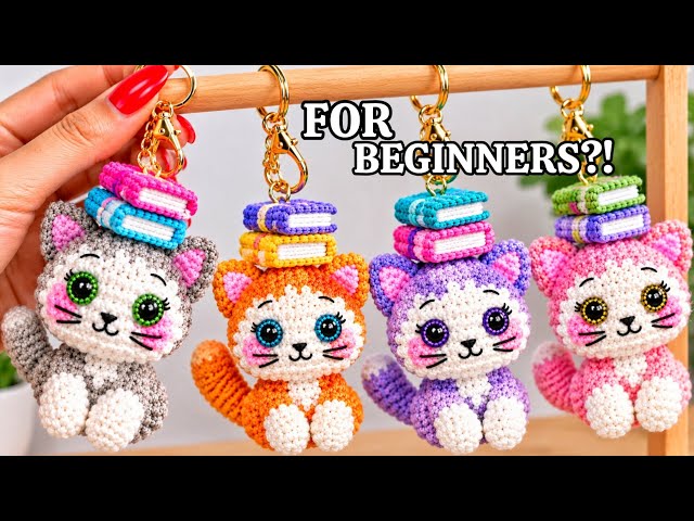 EASY AND FAST😱THIS CROCHET CAT SELLS LIKE CRAZY!😍Bestselling Reading Cat Tutorial for Beginners