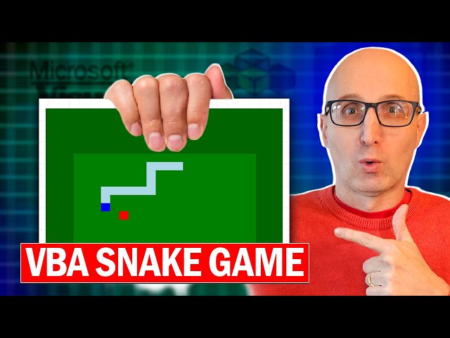 Let's Code a SNAKE GAME in Excel VBA