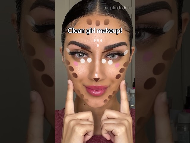 Clean Girl Makeup Contour!😳