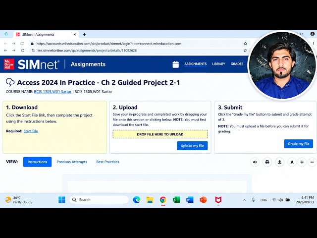 Access 2024 In Practice - Ch 2 Guided Project 2-1 | Simnet 2024 Chapter 2-1 | Access 365 Ch 2-1