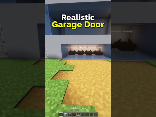 How to Make a Garage Door in Minecraft – Redstone Tutorial | CupSapling #minecraft #redstone #shorts