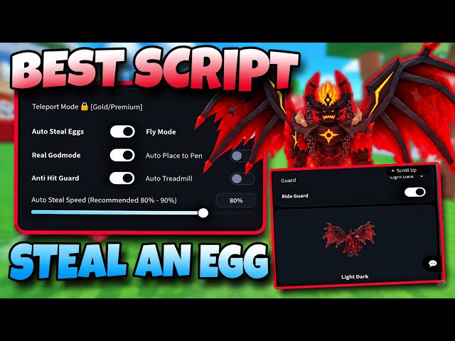 BEST STEAL AN EGG SCRIPT🔥 | INSTANT STEAL + FLY + RIDE A GUARD + NEW EVENT AND MORE
