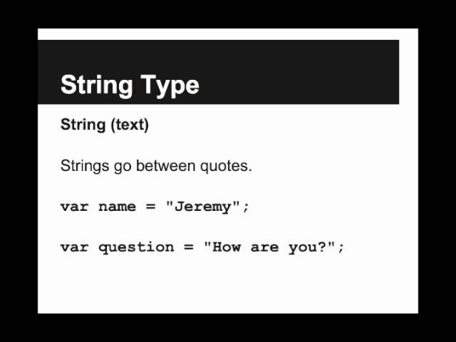 Variables