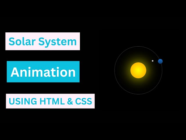 Solar System Animation | HTML CSS