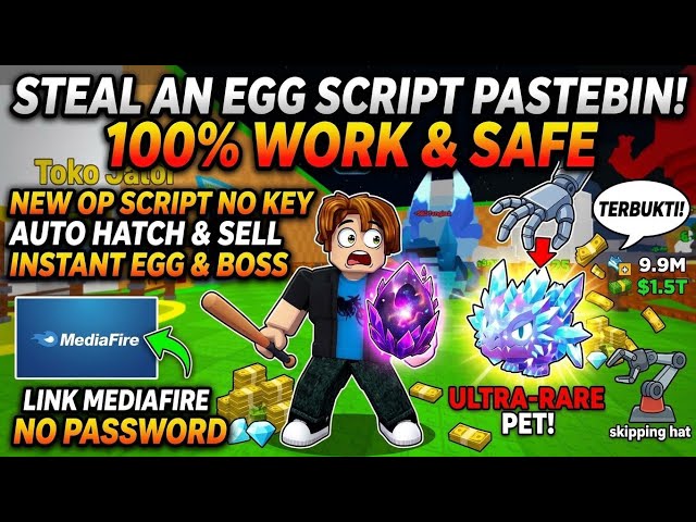 STEAL AN EGG Script Pastebin 2026 AUTO FARM, INSTANT STEAL, ANGELS VS DEMONS, TP STEAL (NO KEY) 🔥💥