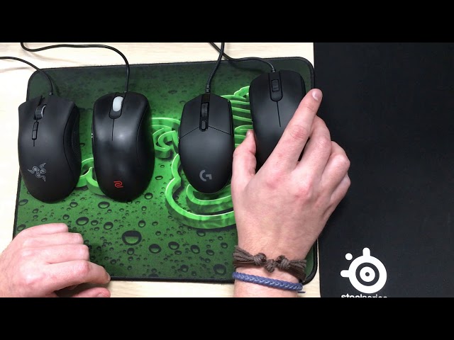 Comparing Logitech G Pro, Zowie FK1, Zowie EC1‑A, Razer DeathAdder Elite Gaming Mouse