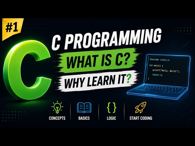 Introduction to C Programming Language and Why Study it ? Course for Beginners