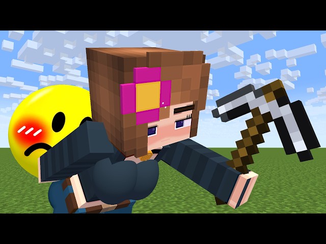 Minecraft, but Verity rails me if i mining...