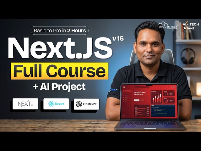 Learn Next.js 16 In One Video | Complete Full Course 2026