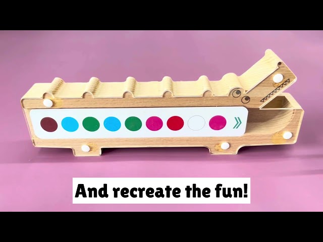 Crocodile snap & sort #sortingtoy #coloursorting #learningtoys #ballsorting #sortingfun #magnetictoy