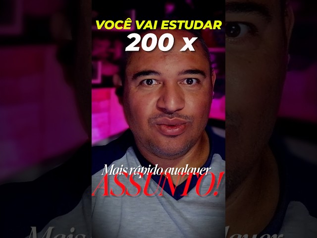 AGORA você vai ESTUDAR 200 X mais RÁPIDO com esse SITE!
