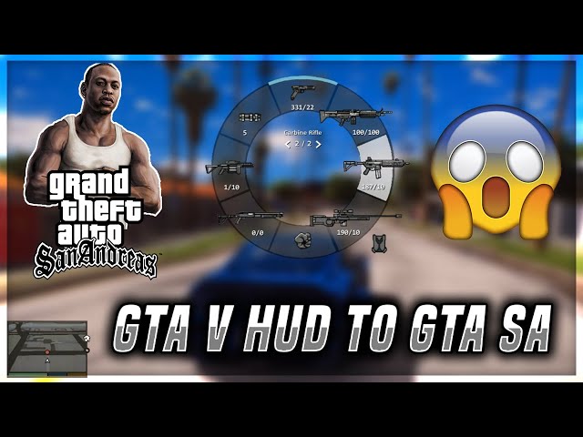 *NEW* GTA San Andreas GTA V Hud MOD by DK22Pac | GAMIX7 | EASY TUTORIAL | GTA SA MOD | GTA SA PC