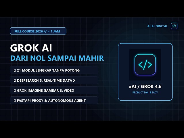 LEARN GROK AI FROM ZERO TO PRO (2026): Over 1 Hour Complete! Research, Content, Coding & Agentic API