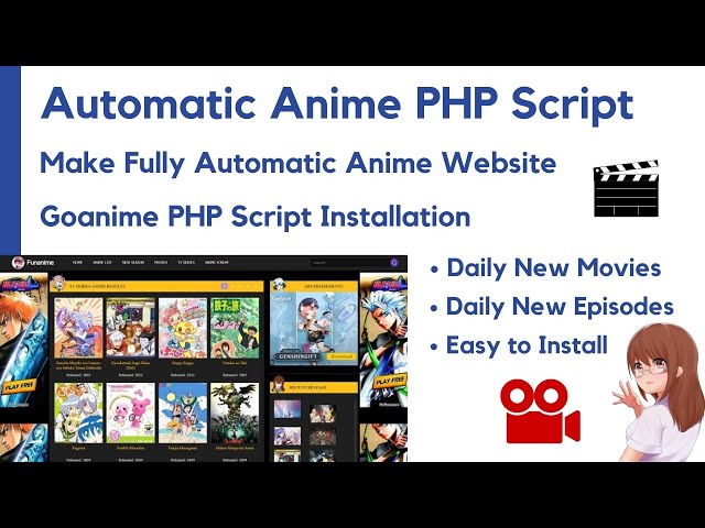 Automatic Anime Website Kaise Banaye | GoAnime PHP Script Full Installation | Hindi Tutorial