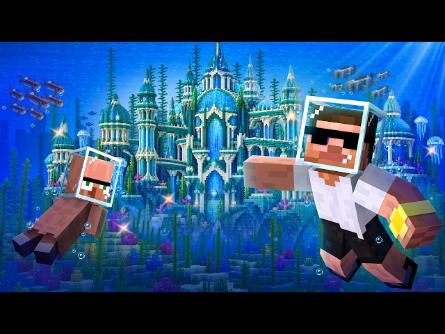 We Found a SECRET UNDERWATER CITY in Minecraft