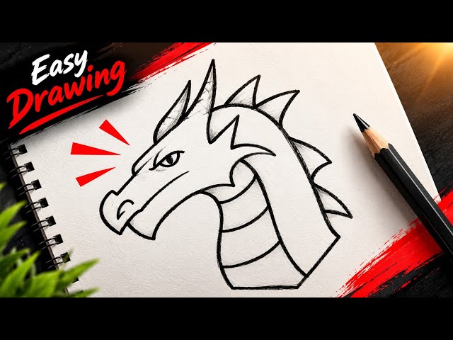 🐉🐲How To Draw a Dragon / Easy Pencil Drawing Tutorial 2026
