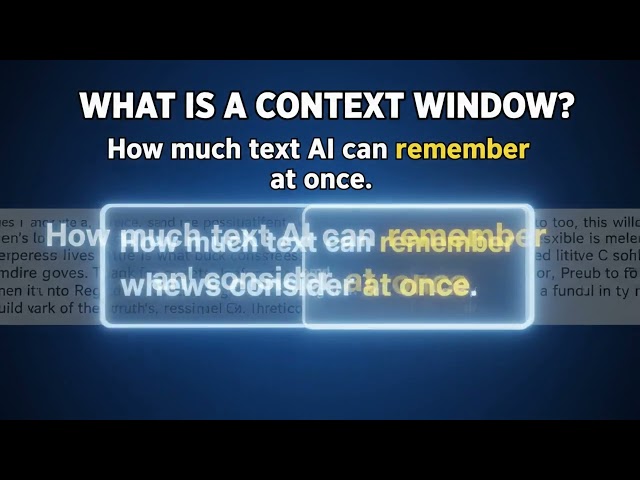AI Context Window Explained in 8 Seconds 🤖 | What Is a Context Window in AI?
